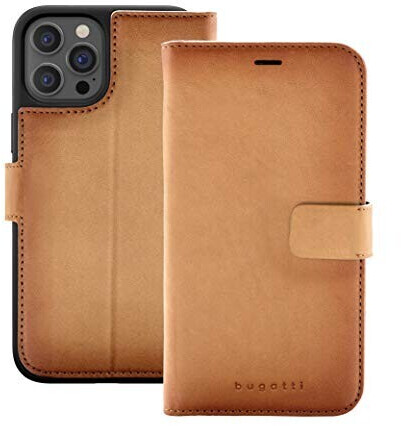 Bugatti Zurigo Wallet Case iPhone 12 Pro Max Brown