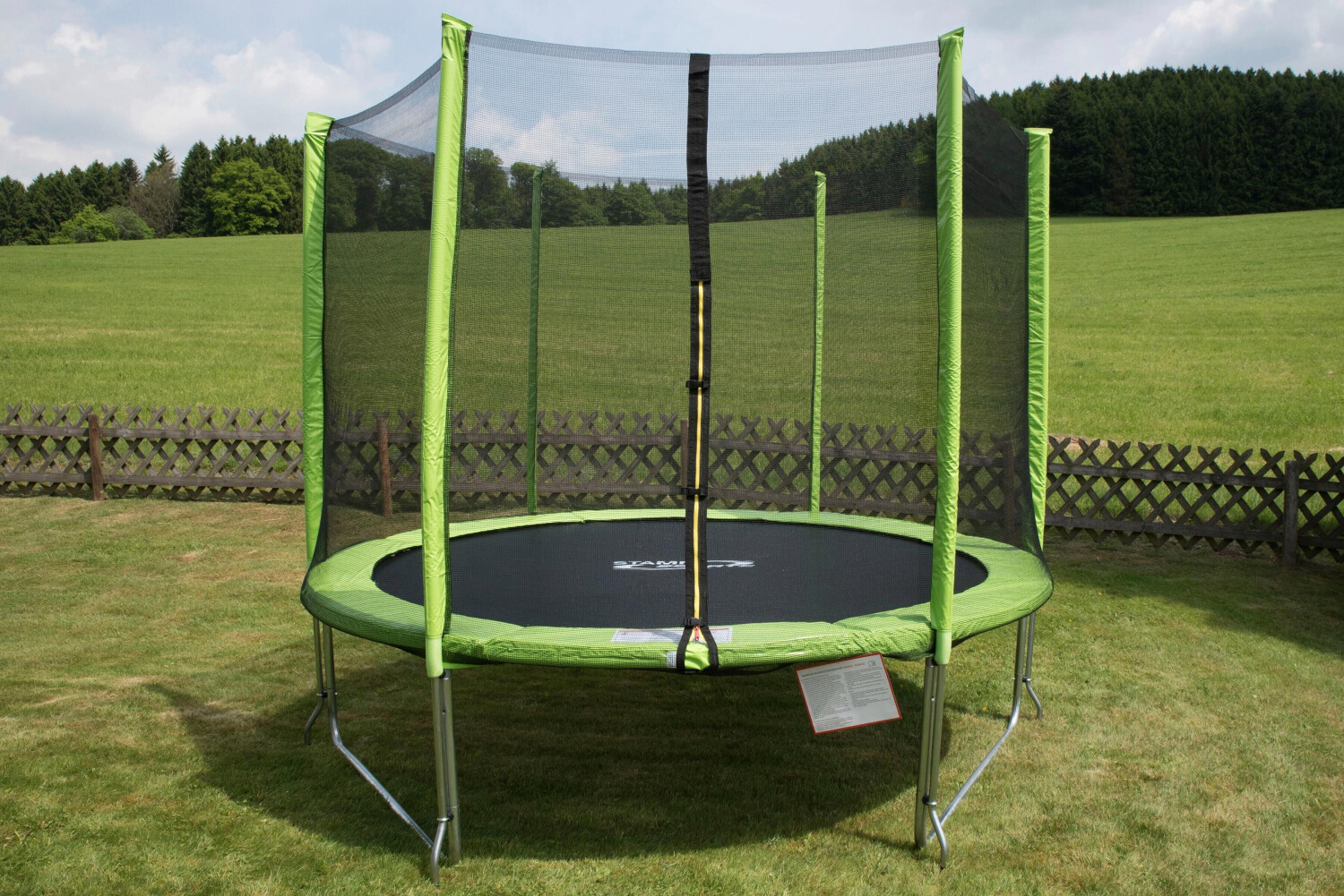 Stamm Bodyfit Trampolin 244 cm mit Sicherheitsnetz und Anti Roll