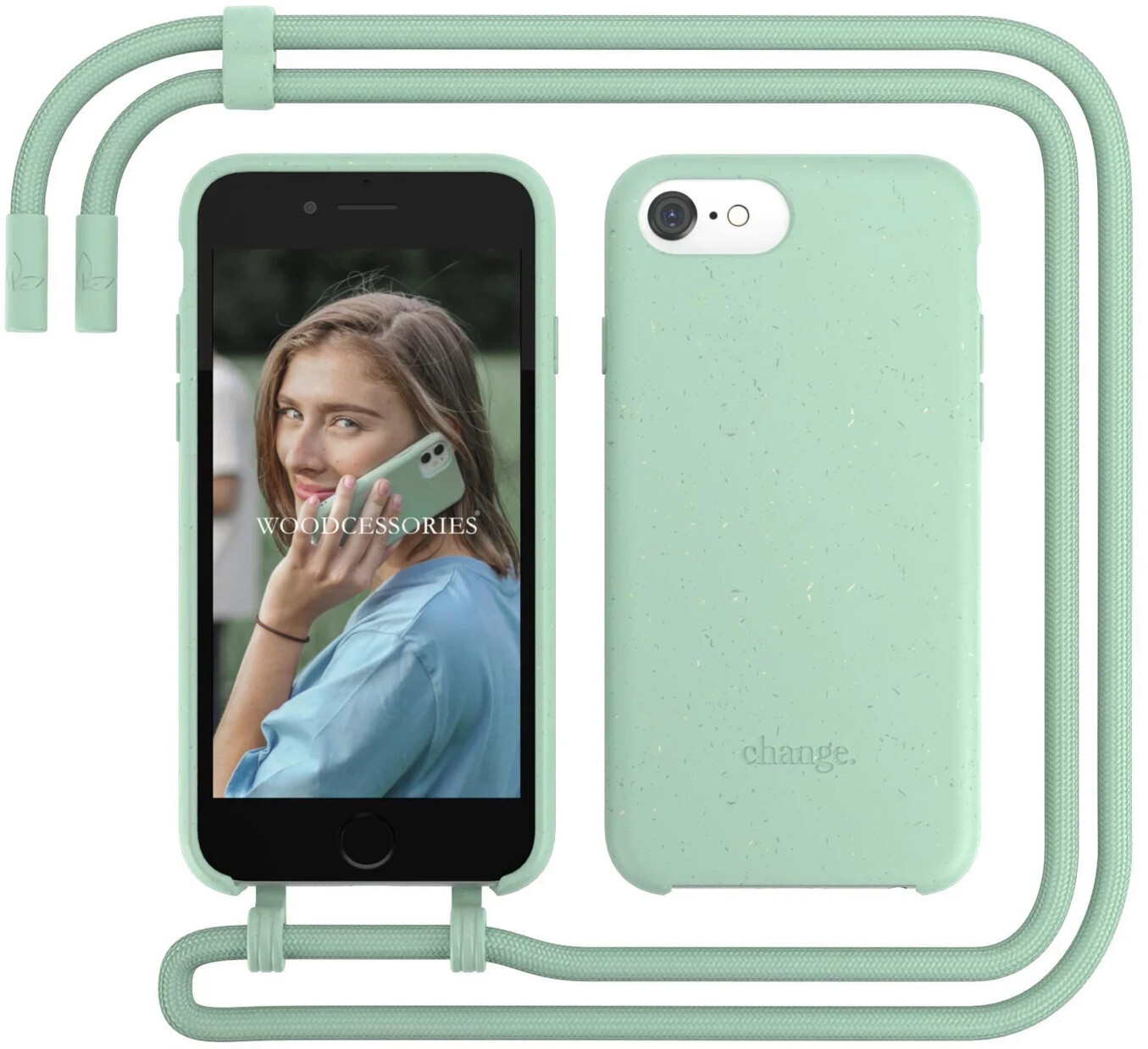 Woodcessories Change Case for iPhone 7/8/SE 2020 Green