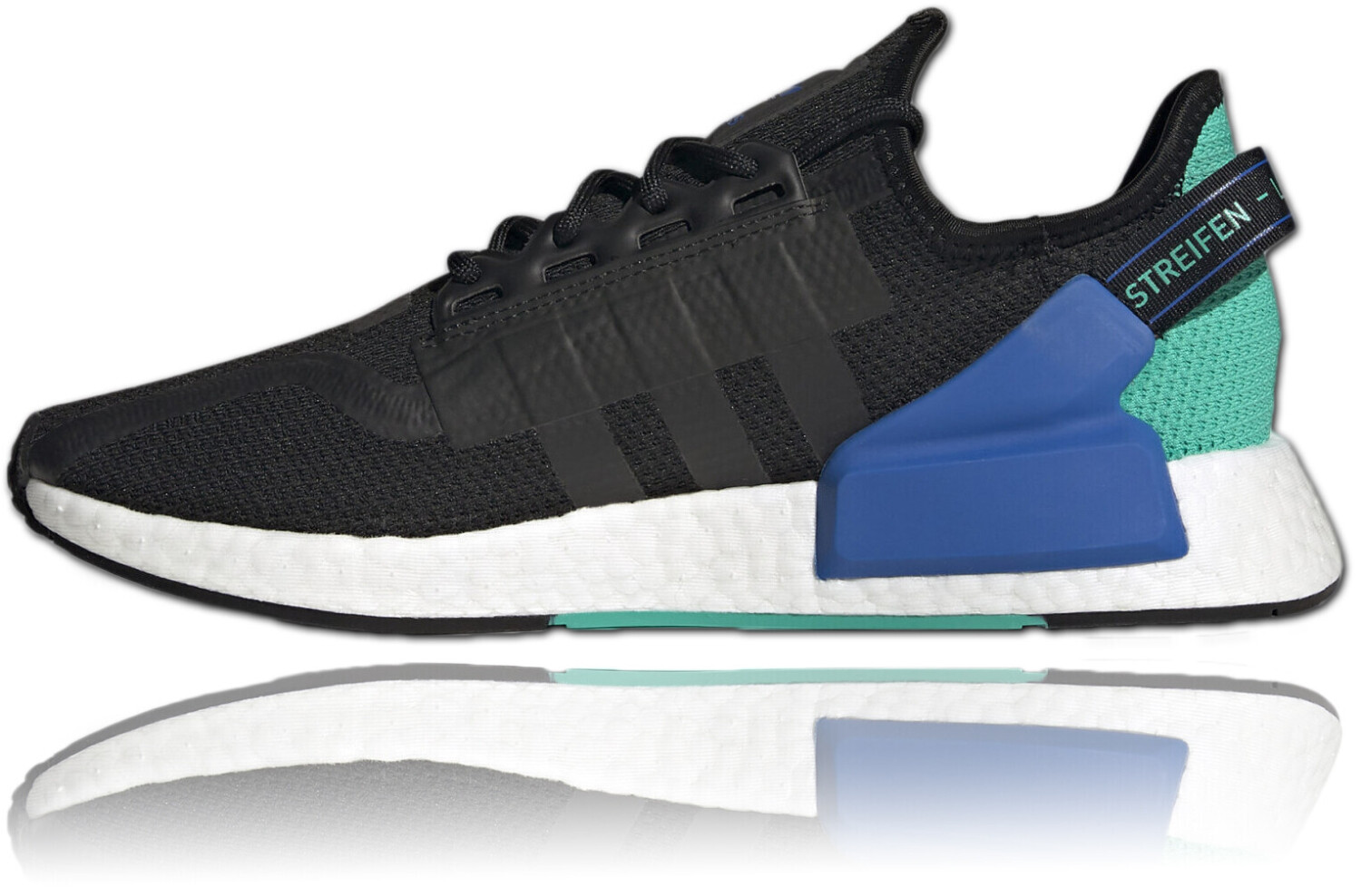 Adidas NMD_R1 V2 core black/ftwr white/blue au meilleur prix sur idealo.fr