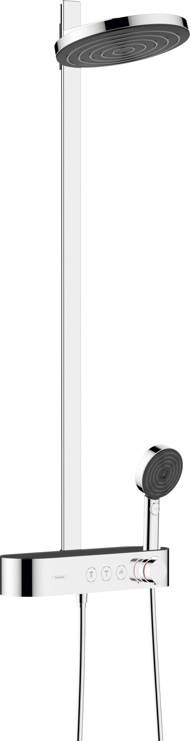 Hansgrohe Pulsify Showerpipe with Shower Tablet Select 400 EcoSmart chrome (24241000)