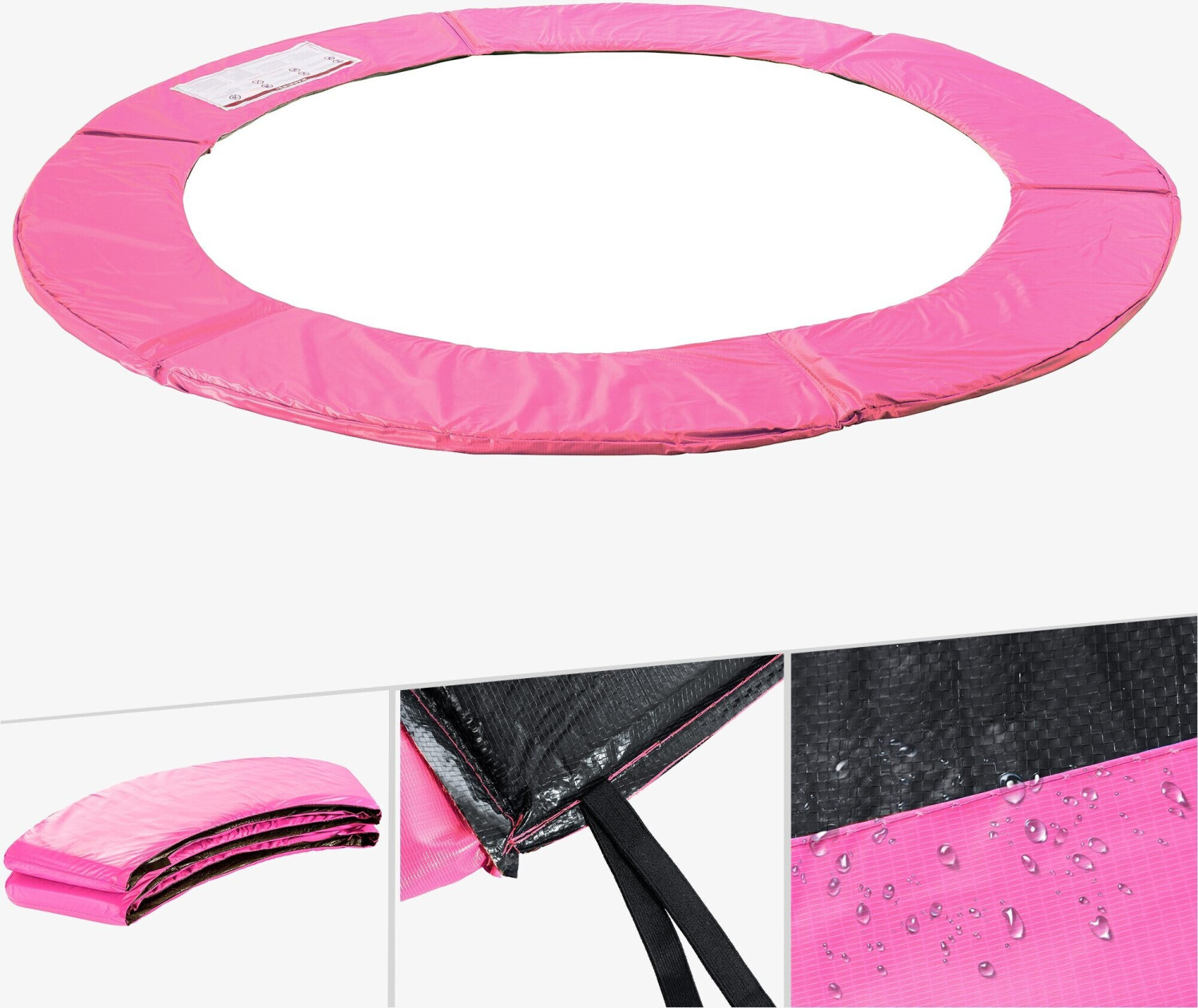 Arebos Trampoline Safety Pad 244-250 cm pink