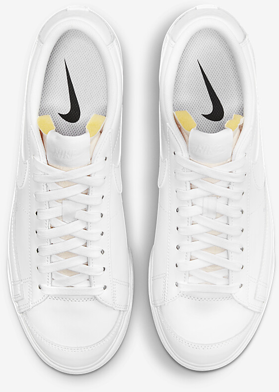 All white nike blazer low hotsell