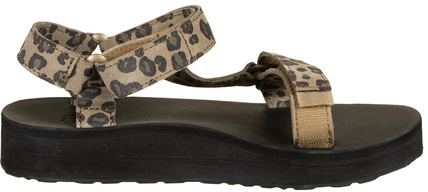 leopard teva flatform