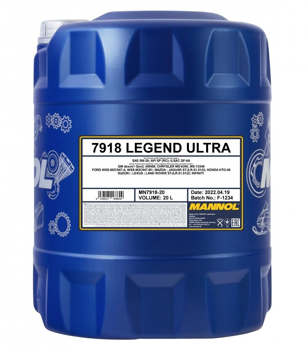 Mannol 7918 Legend Ultra SAE 0W-20 (20 l)