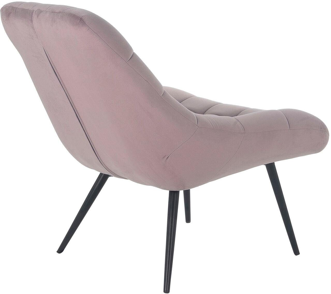 SalesFever Loungesessel XXL 76x85cm Samt rosa/schwarz ab 299,00 € |  Preisvergleich bei
