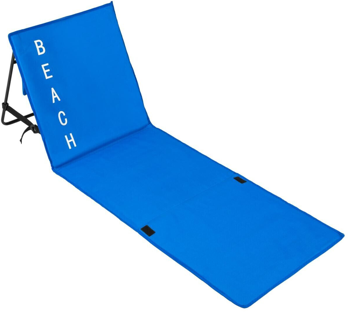 TecTake Matelas de plage avec dossier 150 x 55 cm bleu