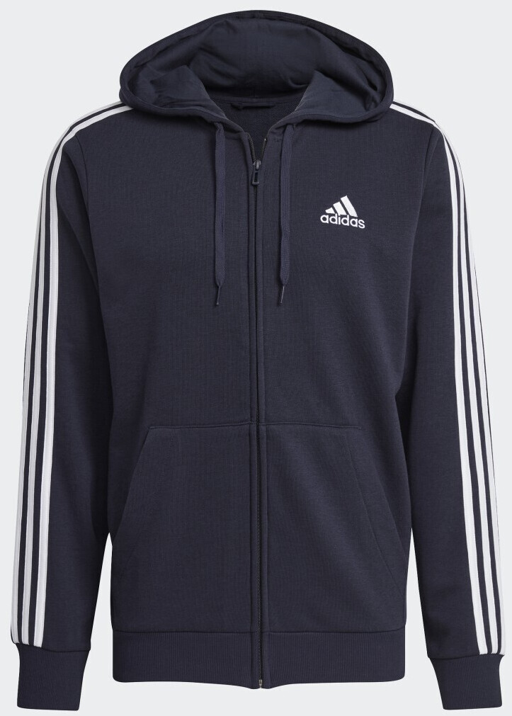 Buy Adidas Men Sportswear Essentials French Terry 3-Stripes Full-Zip ...