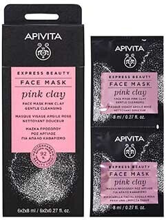 Apivita Express Beauty Gentle Cleansing Face Mask pink clay (2 x 8 ml)