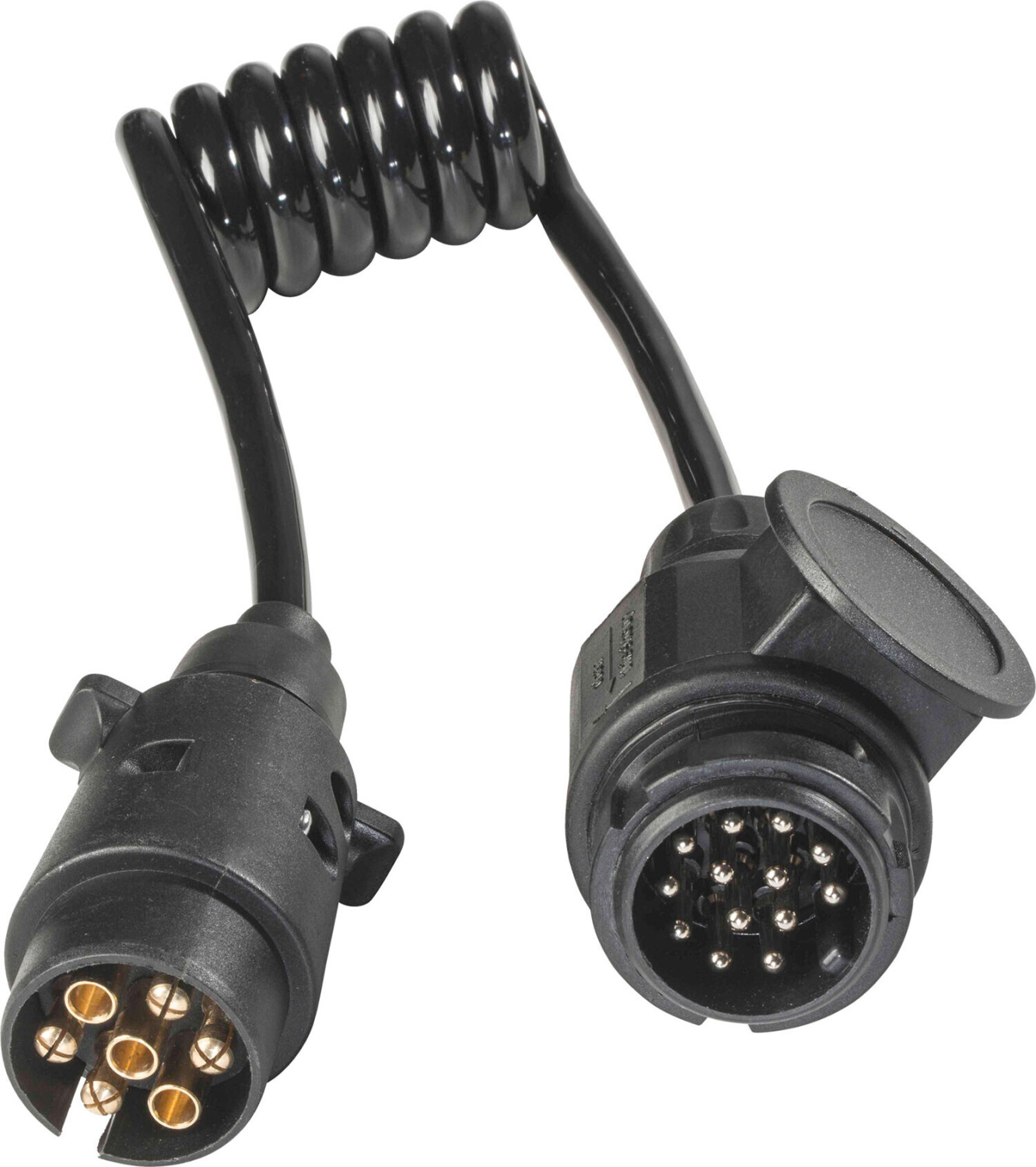 as - Schwabe Adapterkabel (Achtung! Stecker auf Stecker), 12 V, 1m, Adapter  Stecker 7-poliger Stecker auf 13-poligen Stecker, Anschluss für Wohnwagen