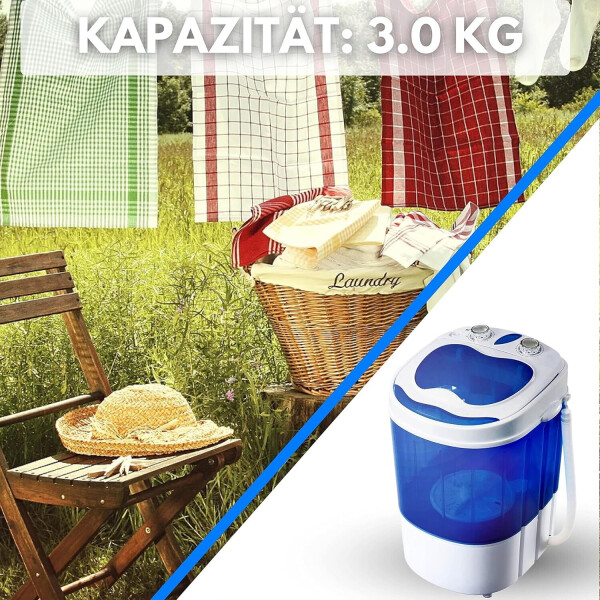 Steinborg Mini Waschmaschine mit Schleuder 3 kg 1 Kammer, Bild 3