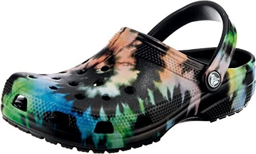 Crocs Classic Tie Dye Graphic Clog 205453 multi black black ab 42 50 Preisvergleich bei idealo