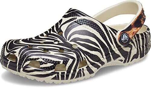 Zebra print crocs top