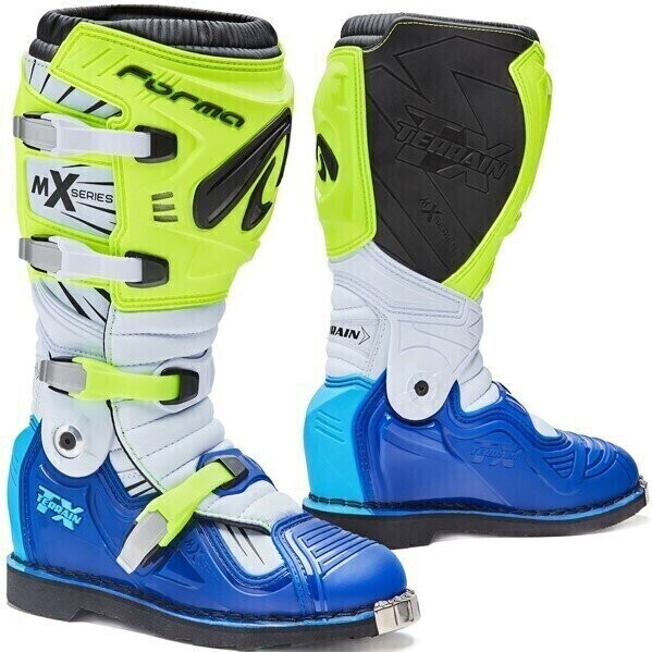 Forma Boots Bottes Terrain TX bleu/blanc/jaune fluo