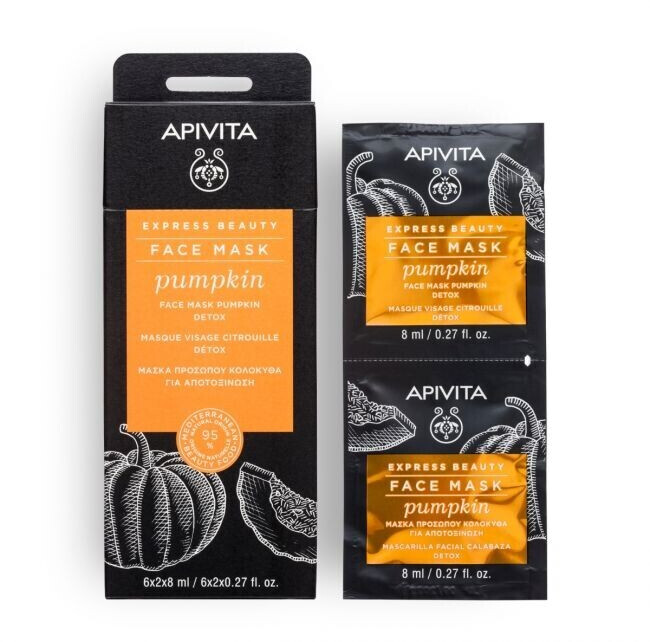 Apivita Express Beauty Face Mask Detox Pumpkin (2 x 8ml)