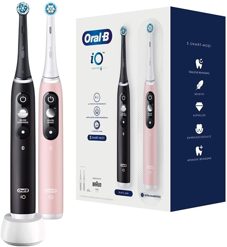 Oral-B Oral-B iO Series 8 Duo, Cepillo de dientes eléctrico negro/blanco