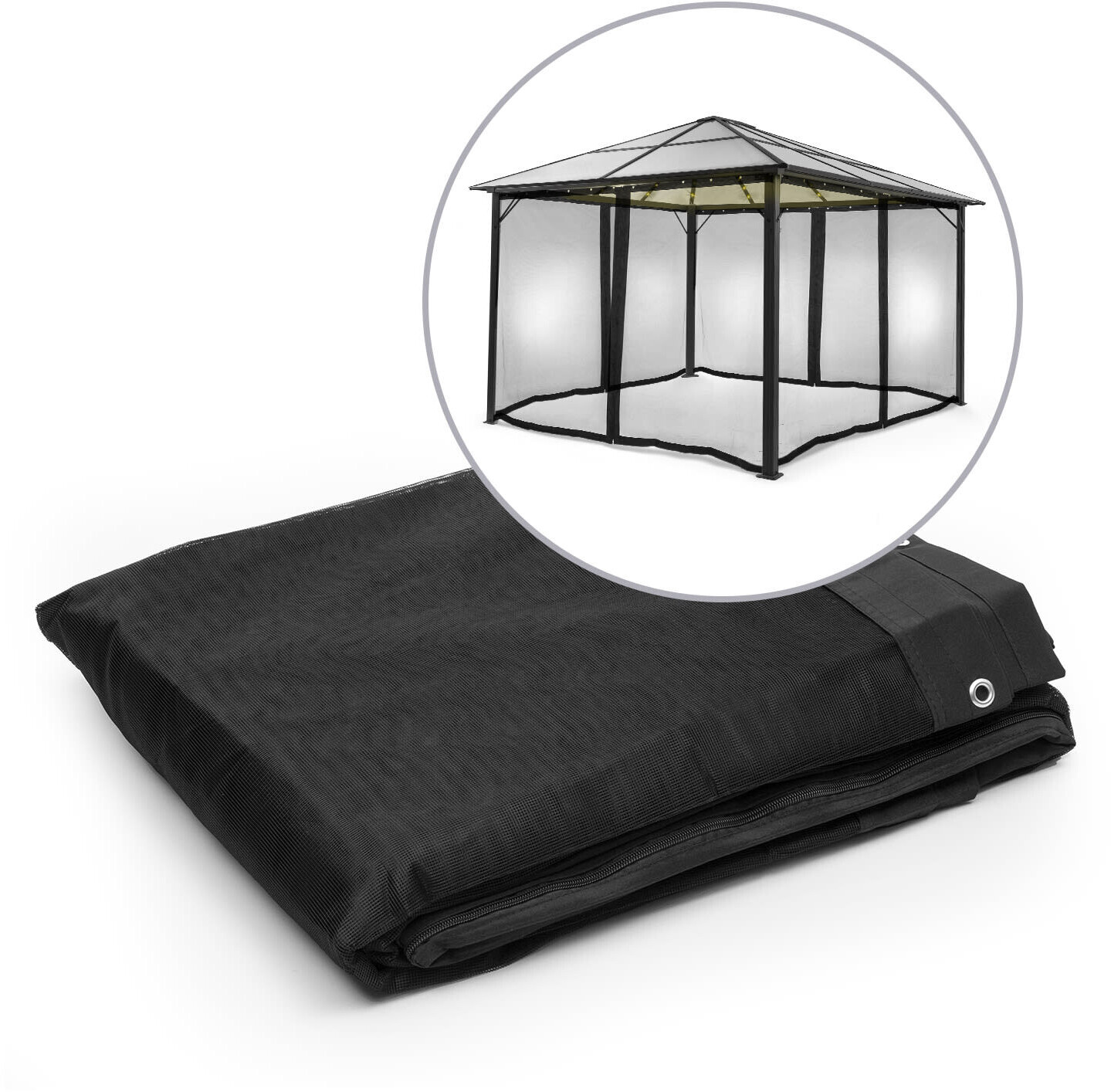 Blumfeldt Side Walls for Pantheon Solid Sky Ambient Solar 300 x 400 cm