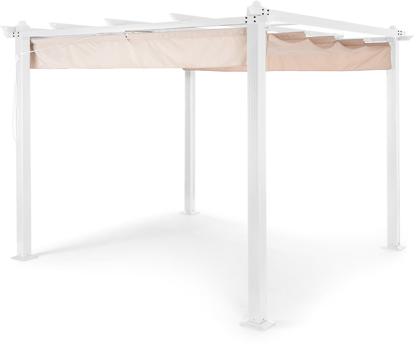 Blumfeldt Pantheon Pergola 3 x 3 m White/Beige