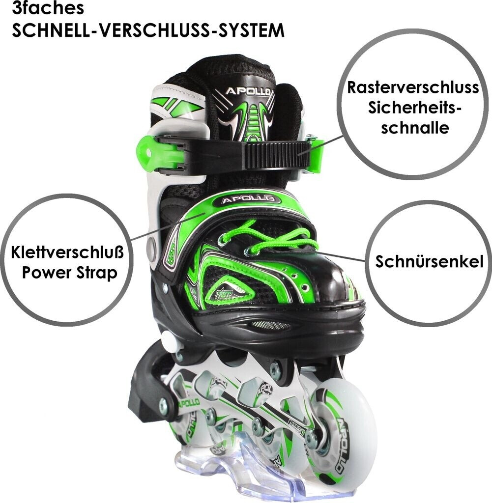Apollo Super Blades X-Pro Kids black/green