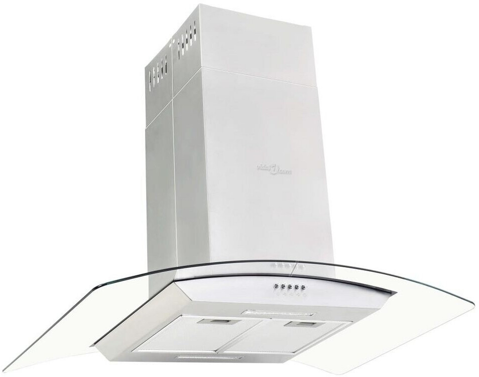 vidaXL Hotte îlot 90 cm acier inoxydable