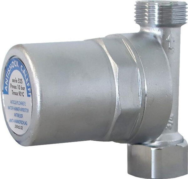 Caleffi Wasserschlagdämpfer Antishock ÜM 3/4" IGx3/4" AG verchromt (525150), Bild 3