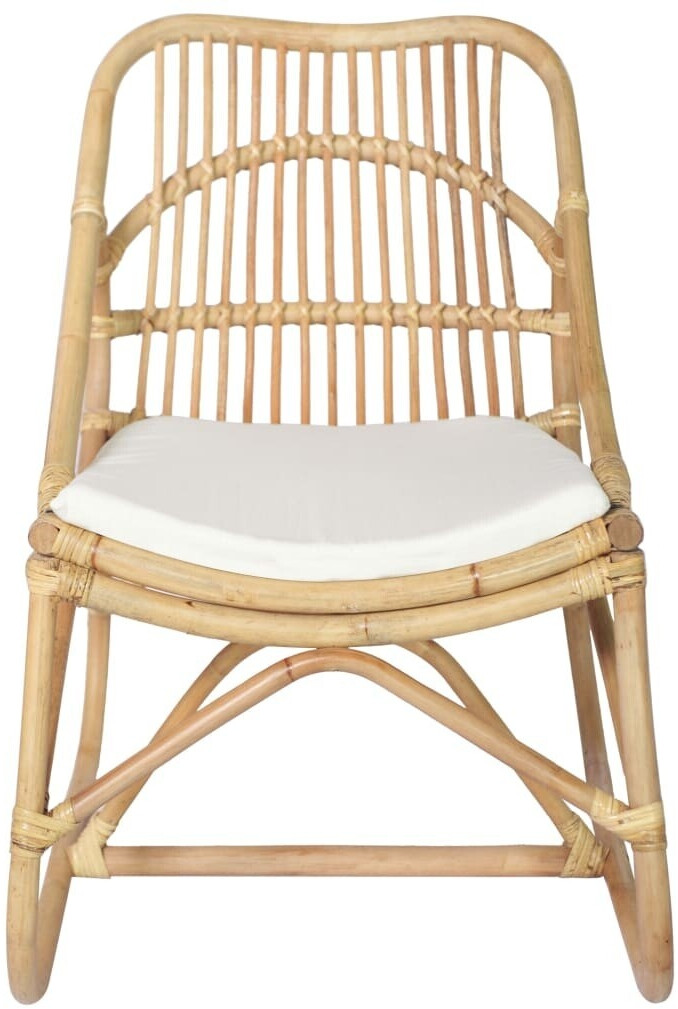 vidaXL Chaise en rotin et lin