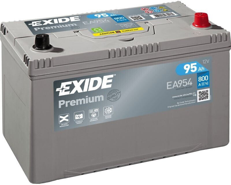 Exide EA954 Premium Carbon Boost 12V 95Ah 800A