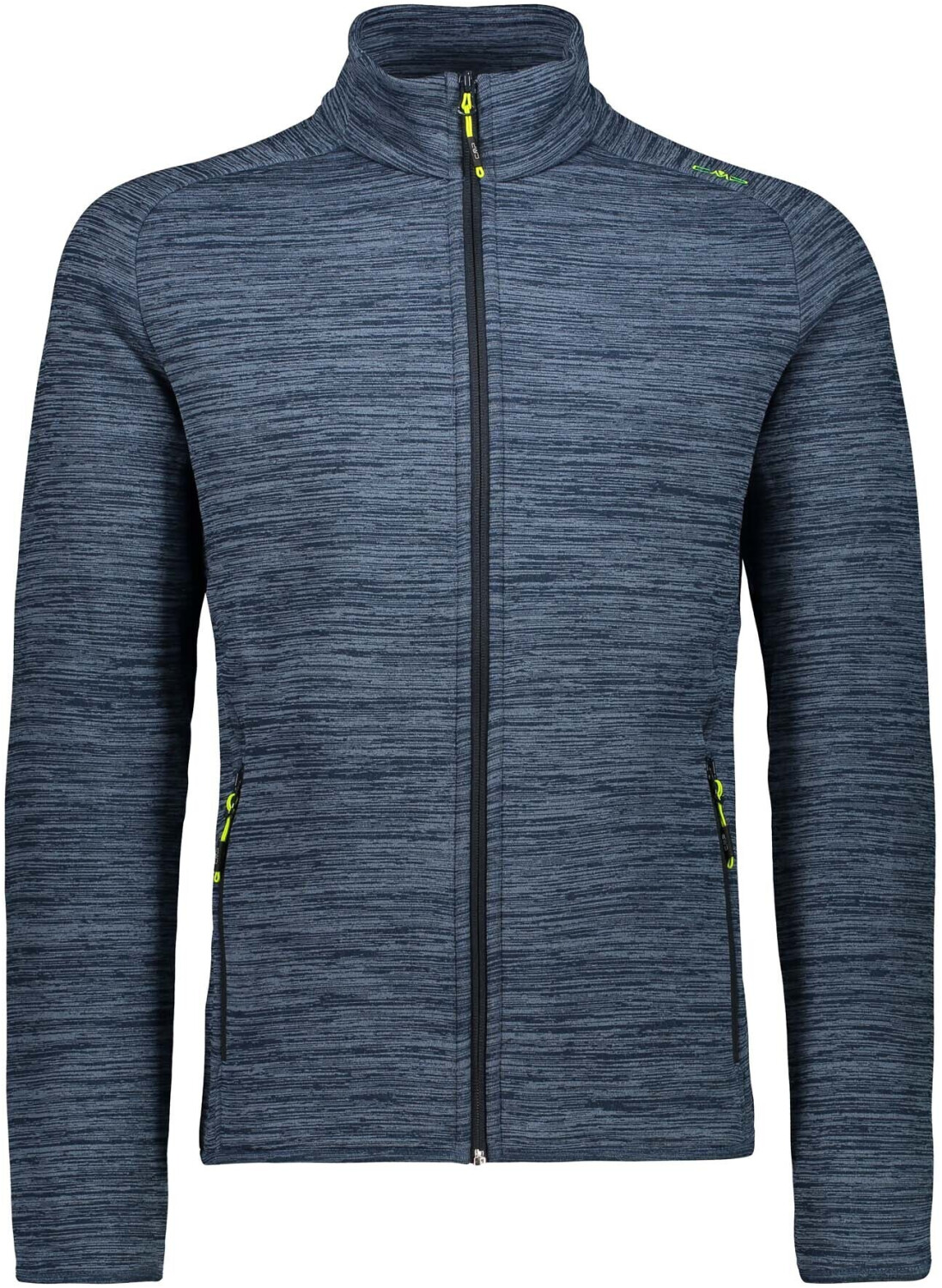 CMP Men's Jacket in stretch Fleec (30E9707) melange pluto blue