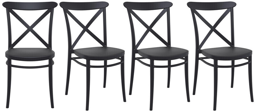 Miliboo Chaise Germain (4 pièces) noir