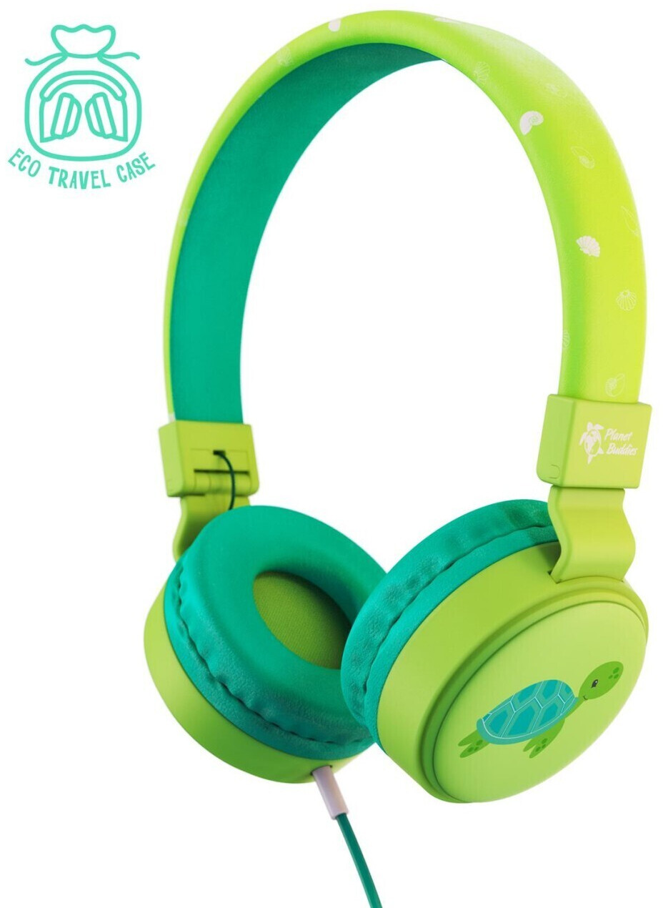 Planet Buddies Wired Kids Headphones Milo the Turtle