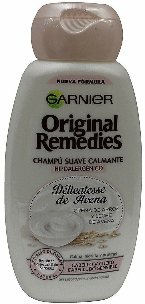 Garnier Shampoo Duo – Wahre Schätze Beruhigend (1L) & Fructis Kraft & Glanz (1L), Für Empfindliches & Glanzloses Haar