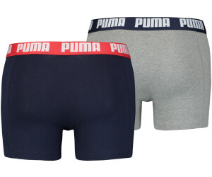 Puma Basic Boxer Shorts 2 Pack 906823 blue grey melange ab 12 95 Preisvergleich bei idealo