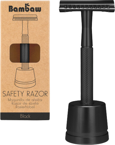 Bambaw Razor with holder black