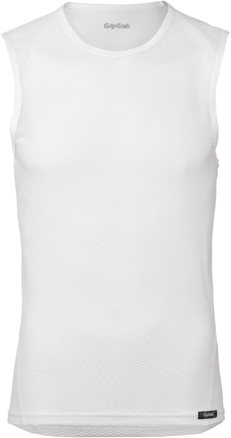 GripGrab Ultralight Sleeveless Mesh Baselayer white