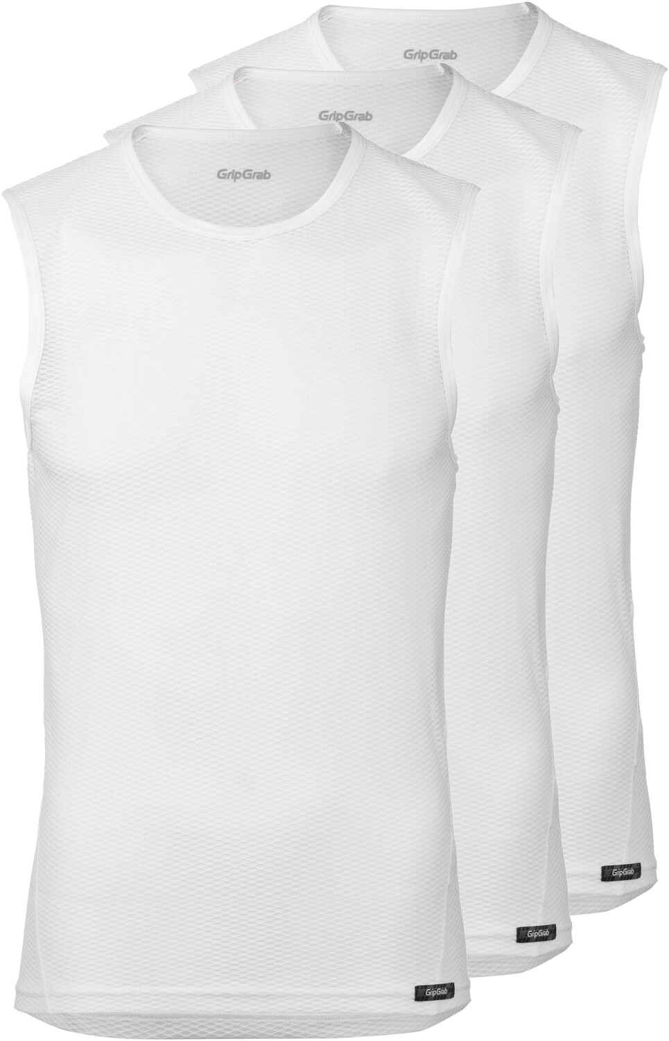 GripGrab 3-Pack Ultralight Sleeveless Mesh Baselayer white