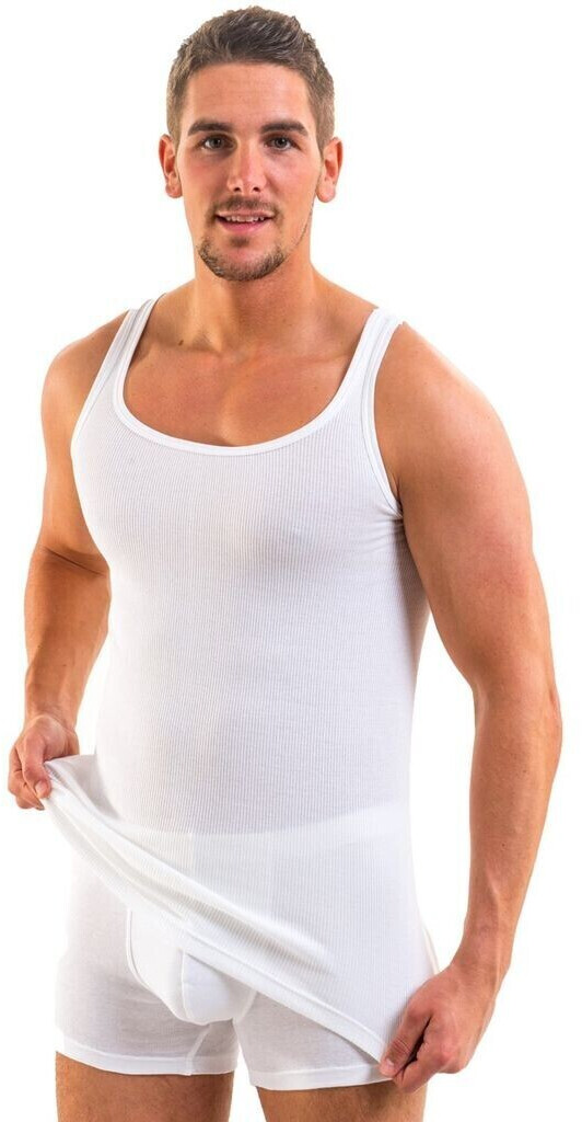 Hermko 5-Pack Undershirt 3018 white