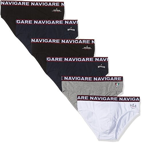 Navigare 6-Pack Slip 324 white/black/anthracite/blue