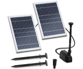 DCHOUSE kit pompe à eau solaire, pompe solaire 12V + panneau solaire 120W +  contrôleur de charge 20A, puits d'eau, irrigation. expédié séparément