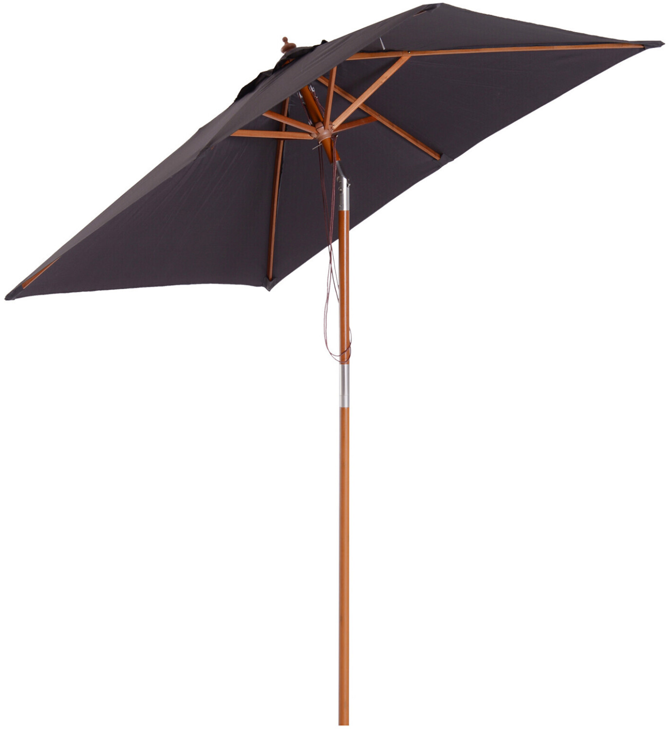 Outsunny Parasol rectangulaire inclinable 2L x 1,5L X 2,3H gris foncé
