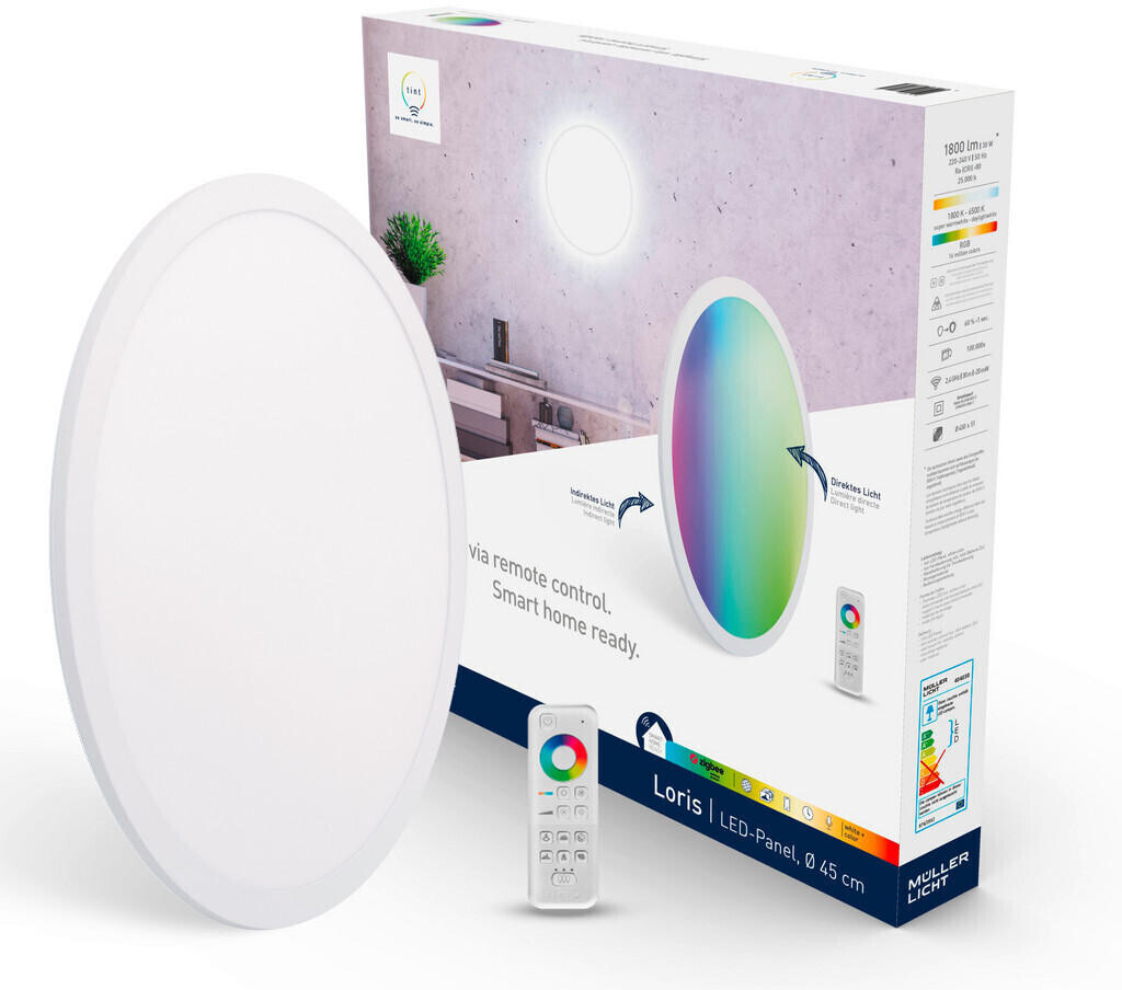 Müller-Licht tint Loris Ø45cm white+color 1800lm (404030)