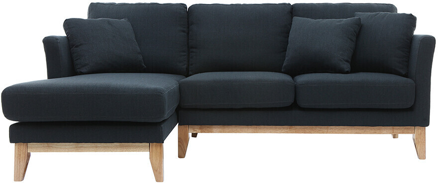 Miliboo Canapé d'angle gauche Oslo gris foncé