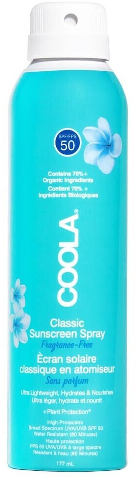 Coola Classic Sunscreen Spray SPF50 Fragrance Free (177 ml) ab 19,80 â¬ | Preisvergleich bei 