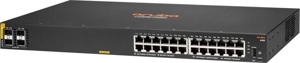 HPE Aruba 6100 24G Class4 PoE 4SFP+ (JL677A)