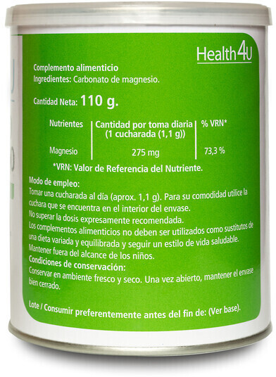 Comprar Carbonato de magnesio en polvo 110 g Health4U