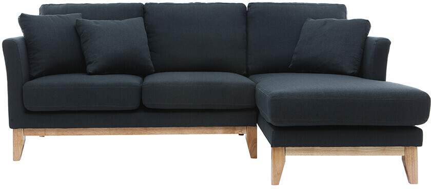 Miliboo Canapé d'angle droit Oslo gris foncé