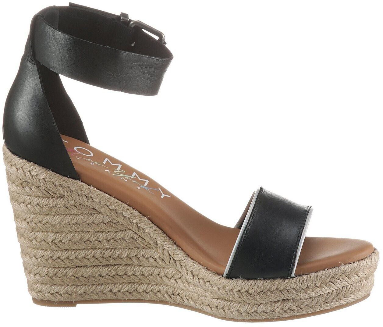 black wedges tommy hilfiger