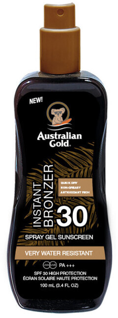 Australian Gold Spray Gel with Bronzer SPF 30 (100 ml)