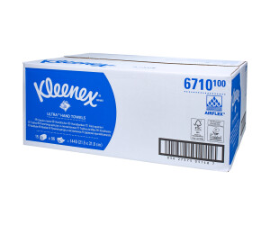 Kleenex Ultra Falthandtücher Airflex 141056 3-lagig weiß (15 x 96 Tücher)  ab 5,77 € | Preisvergleich bei