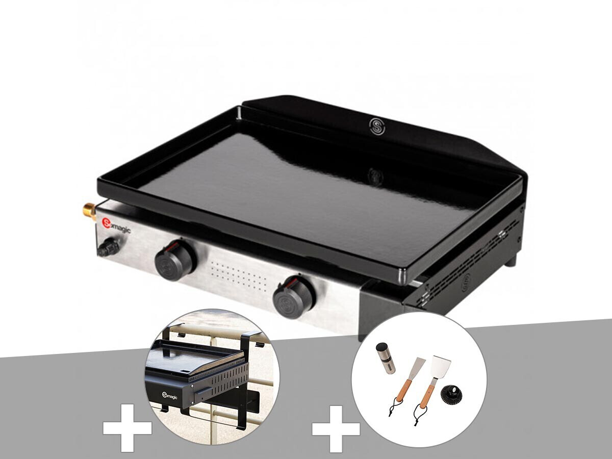 Somagic Solia 200 + Support balcon + Malette d'ustensiles pour plancha