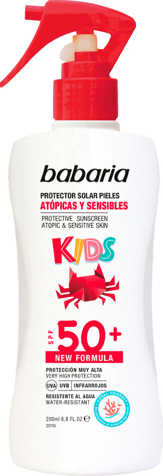 Babaria Kids Sunscreen Spray Sensitive Skin SPF 50+ (200 ml)